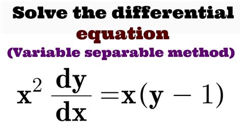 separation of variables calculator|separable variable differential widget.